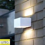 LUTEC Gemini Wandlamp voor buiten - Medium - LED - Mat Wit