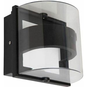 Eco Light Delta LED buitenwandlamp S GR 260 lm 6 W, 16 x 16 cm, zwart 1838