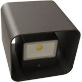 Eco-Light LED buitenwandlamp Dodd, hoekig, antraciet