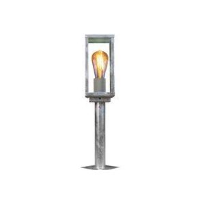 Eco-Light Sokkellamp Karo, schemersensor, 55 cm, zink
