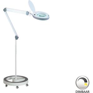 Loeplamp-LUMENO-statief-5 dioptrie-dimbaar