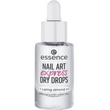 essence nail art express dry drops, nagellak sneldrogend, transparant, zonder aceton, veganistisch, microplastic deeltjes vrij (8 ml)