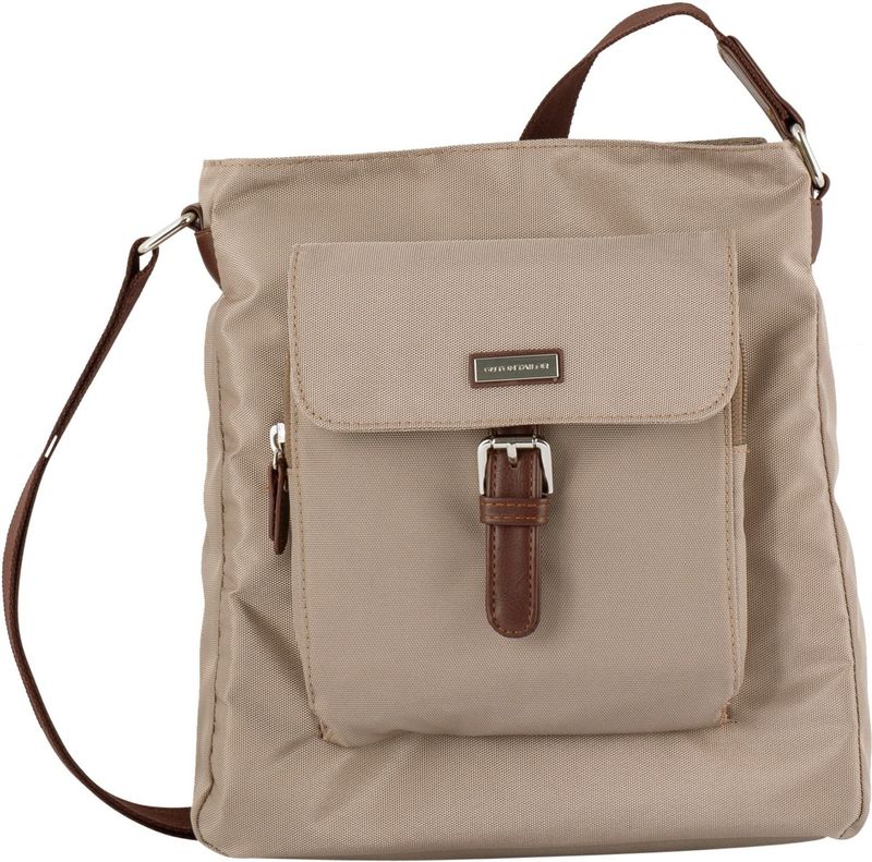 TOM TAILOR Hobo »Rina«, aus leichtgewichtigem Nylon und aufwändig gewebten Gurtband