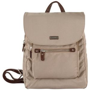 TOM TAILOR Rina Rugzak voor dames, taupe, 29 x 8,5 x 31 (LxBxH)