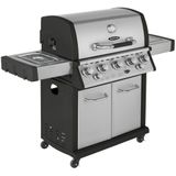 Gasgrill 'Mars' Plus silber / schwarz 5+1 Brenner, Backburner - Justus
