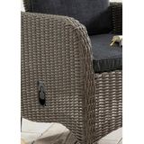 Destiny Sessel PALMA CASA (Set), Aluminium, Polyrattan, inkl. Fußhocker und Auflagen