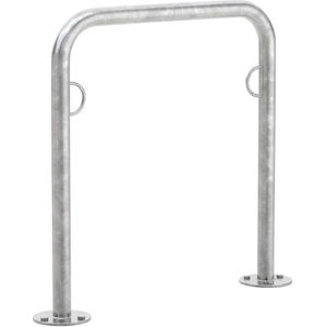 Fietsenrek WSM, 2-zijdig, voor banden tot B 55 mm, B 750 x D 48 x H 800 mm, staal gegalvaniseerd, voor deuvelmontage