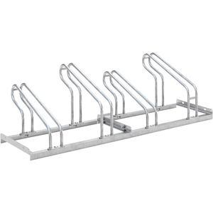 Fietsenrek WSM, 1-zijdig, voor banden tot B 55 mm, B 700 x D 1850 x H 500 mm, staal thermisch verzinkt, 2 parkeerplekken, ongemonteerd
