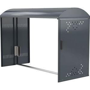 WSM Fietsenbox, aanbouwelement met boogdak, zonder zijwand