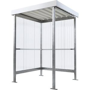 Overkapping, overkapping tweezijdig, b x d = 1500 x 1500 mm, thermisch verzinkt