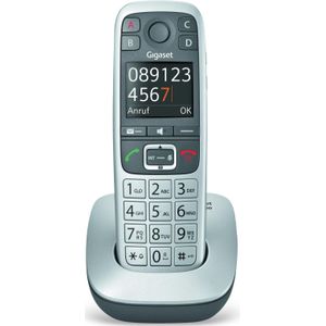 Gigaset E560 seniorentelefoon - grote knoppen - 4 extra SOS-noodknoppen - grijs