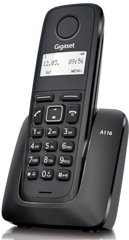 Gigaset A116 - Draadloze DECT-telefoon - Zwart - Groot Display