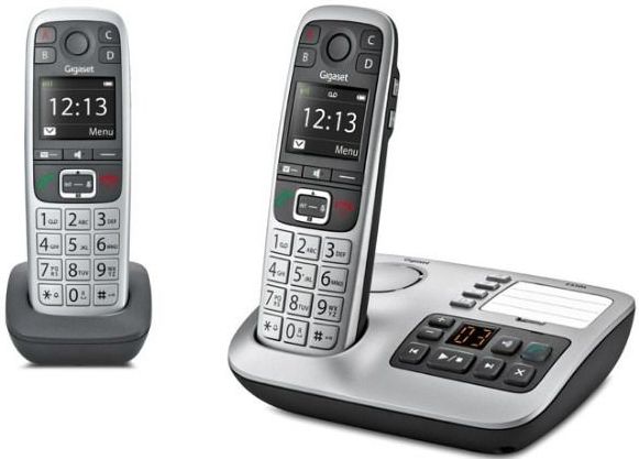 Gigaset E560A Duo DECT Telefoon - Antwoordapparaat - Zilver