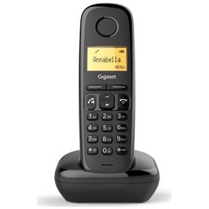 Gigaset A270 - Single DECT telefoon - Handsfree functie - amber verlicht display - zwart