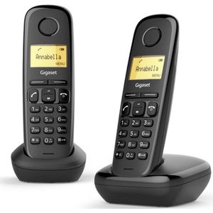 Gigaset A170 duo - zwart - DECT telefoonset - makkelijk in gebruik