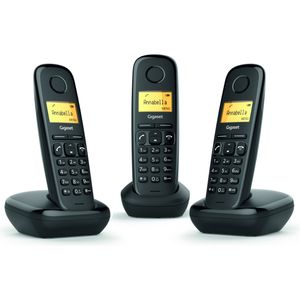 Gigaset A170 TRIO - Huistelefoon - Zwart