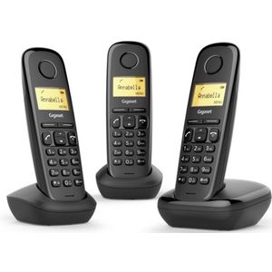 Gigaset - A170 Trio - Draadloze Telefoon - Zwart