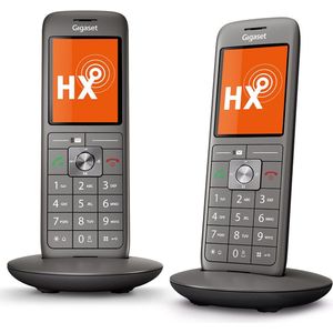 Gigaset CL660HX Analog/DECT telephone Nummerherkenning Antraciet, Zwart