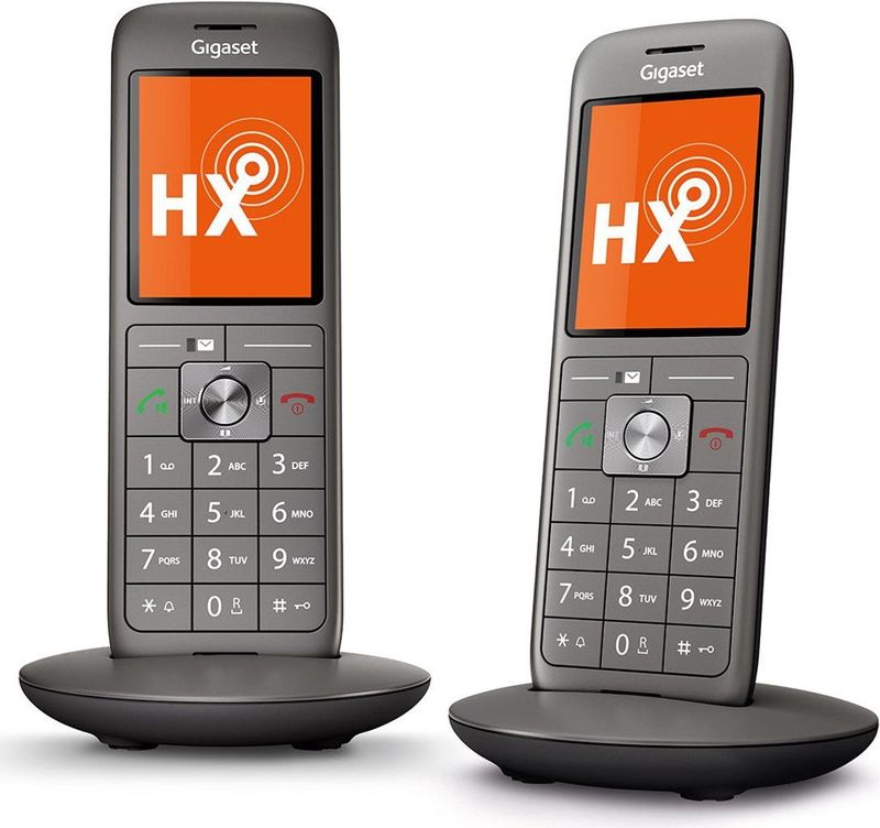 Gigaset CL660HX Analog/DECT telephone Nummerherkenning Antraciet, Zwart