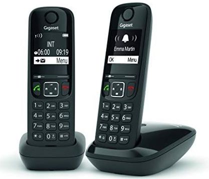 Gigaset AS690E Duo - Huistelefoon - Zwart