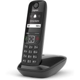 GIGASET AS690R Draadloze DECT Telefoon - Zwart - Ergonomisch Ontwerp