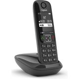 GIGASET AS690R Draadloze DECT Telefoon - Zwart - Ergonomisch Ontwerp