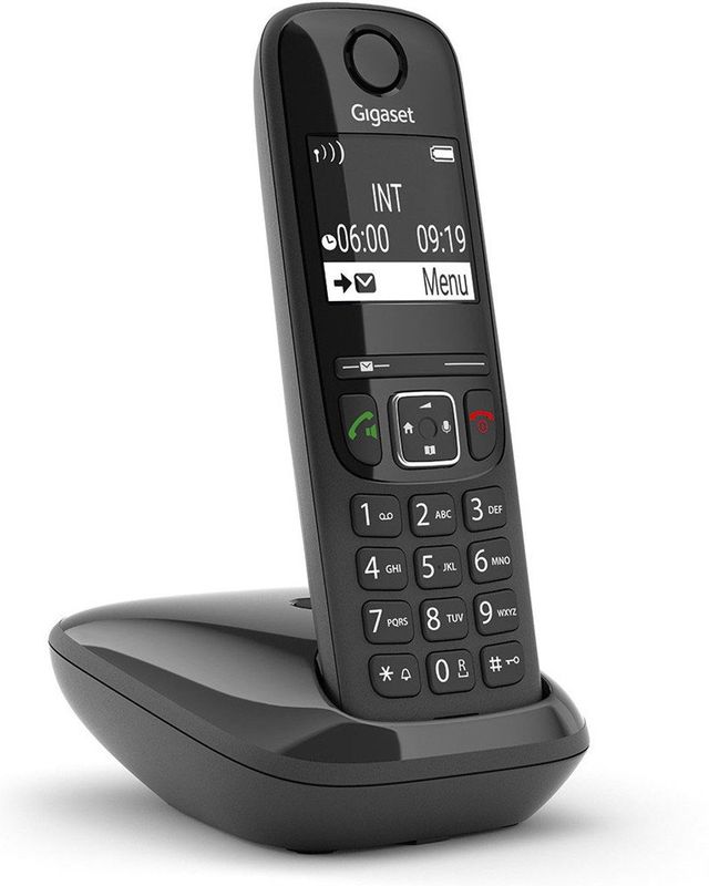 Gigaset AS690 - 1 handset - Zwart - Handsfree bellen - huistelefoon - inclusief oproepblokering
