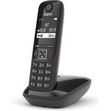 GIGASET AS690R - Draadloze DECT Telefoon - Zwart - Ergonomisch Ontwerp