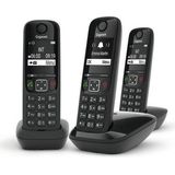 GIGASET AS690R Draadloze DECT Telefoon - Zwart - Ergonomisch
