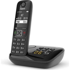 GIGASET AS690AR Draadloze DECT Telefoon - Zwart - Met Antwoordapparaat