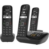 Gigaset AS690 - DECT Telefoon - Zwart - Ergonomisch Ontwerp