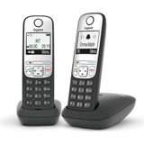 GIGASET DECT-Telefon A690 Duo, schwarz
