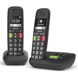 Gigaset E290A Duo Analoge /DECT telefoon Zwart Geen Nederlandse ondersteuning