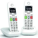 Gigaset E290 Duo - Draadloze Telefoon - Wit - 2 Handsets met Groot Display