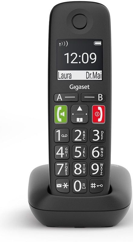 Gigaset E290R - big buttons - black