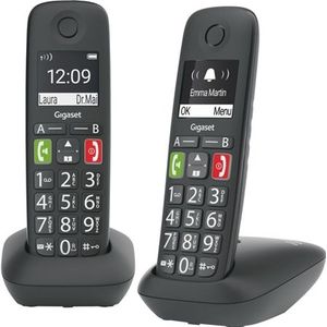 Gigaset E290 Duo Senioren Dect telefoon met extra grote toetsen