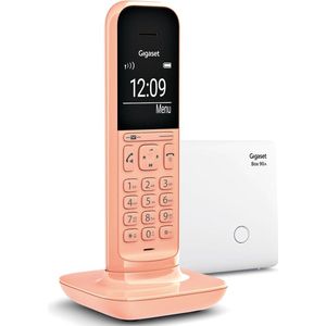 Gigaset CL390A - draadloos design DECT-telefoon met antwoordapparaat en handsfree-functie - akoestische profielen - groot grafisch display en grote weergave in keuzemodus & telefoonmenu, cantaloupe