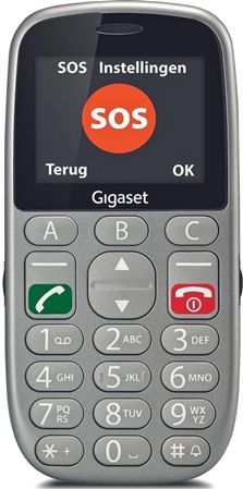 Gigaset - GL390 - Senioren GSM - Grijs - Functionele Technologie