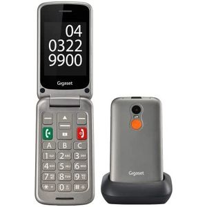 Gigaset GL590 met laadstation 2G (2.80"", 0.30 Mpx, 2G), Sleutel mobiele telefoon, Zilver