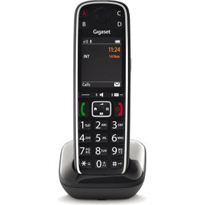 Gigaset E720 Draadloze Telefoon - Zwart - Bluetooth 4.2 - Verlicht Kleurendisplay
