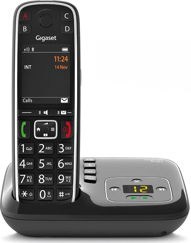 Gigaset E720A Draadloze Seniorentelefoon - Antwoordapparaat - Bluetooth - Zwart