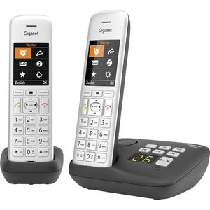 Gigaset CE575 A Duo Analoge /DECT telefoon Nummerherkenning Zwart/Zilver