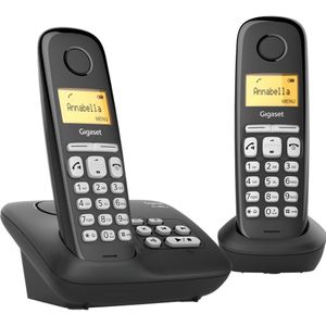 Gigaset AL385A Duo Telefoon + Antwoordapparaat Zwart