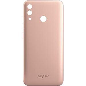 Gigaset GS3 achterkant roségoud - zijdematte lak - verwisselbare smartphone backcover - eenvoudig aan te brengen ligt aangenaam in de hand, klassiek roségoud