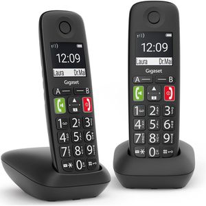Gigaset - E290 Duo - Draadloze Telefoon - Zwart - 2 Stuks