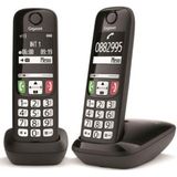 Gigaset E270 Duo DECT-telefoon Nummerherkenning Zwart