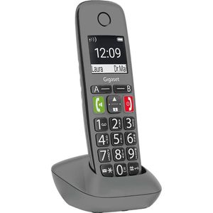 Gigaset Easy - Draadloze DECT-telefoon - Zwart - Voor Senioren - Eenvoudig in Gebruik