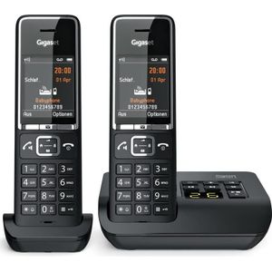 Gigaset Comfort 550A Duo, Telefoon, Zwart