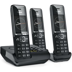 Gigaset - Comfort 550A Trio - Telefoon - Zwart - Draadloos met Antwoordapparaat