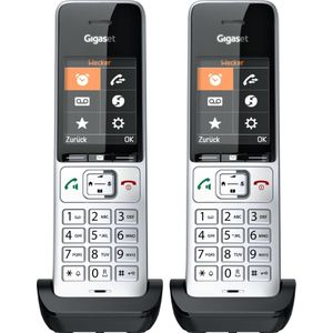 Gigaset COMFORT 500HX duo zilver-zwart, Telefoon, Zilver, Zwart